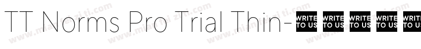 TT Norms Pro Trial Thin字体转换
